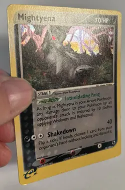 Pokemon Card TCG Mightyena 10/109 EX Ruby and Sapphire Holo Rare LP - Image 2