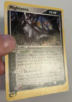 Pokemon Card TCG Mightyena 10/109 EX Ruby and Sapphire Holo Rare LP - Image 3