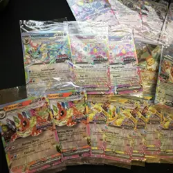 Pokemon Cards Lot with Prismatic Evolutions Stamped Promo Bulk Offers - Image 3