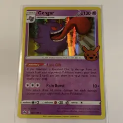Pokemon TCG Gengar Halloween Trick Or Trade Card 057/198 Holo Rare - Image 1
