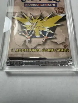 Pokemon 1st Ed FOSSIL 11-Card Booster Pack--Factory Sealed--Plus acrylic case 742818060714 - Image 3