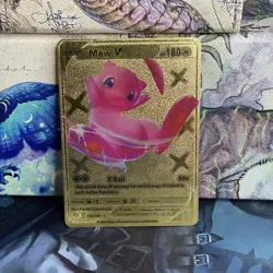 Pokemon Card Mew V Basic Form Gold Foil Card Number 069/189 Hp180 - Image 1