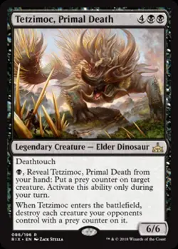 Tetzimoc, Primal Death -Foil Near Mint MTG Rivals of Ixalan - Image 1