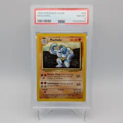 Machoke 34/102 Base Set PSA 8 NM-MT FRESH CERT Graded Pokemon TCG Card WOTC 1999 - Image 1