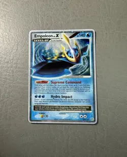 Pokemon Empoleon LV.X 120/130 (2007) TCG Diamond & Pearl Holo Card Rare - Image 1