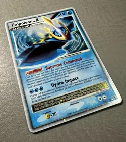 Pokemon Empoleon LV.X 120/130 (2007) TCG Diamond & Pearl Holo Card Rare - Image 2