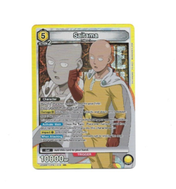 Union Arena One Punch Man Saitama UE06BT/OPM-1-018 SR Super Rare Foil Card NM - Image 1