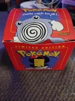 Vintage 1999 Pokemon burger King Poliwhirl 23K Gold-Plated Card With Box And Coa - Image 1