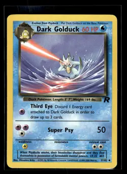2000 Pokemon Team Rocket #37/82 Dark Golduck NM-Mint+ - Image 1