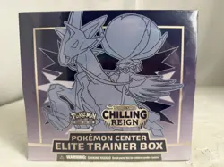 Pokemon TCG Chilling Reign SWSH06 Pokemon Center Elite Trainer Box Ice Rider ETB - Image 1
