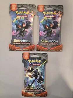 Pokemon Burning Shadows Sleeved Booster Packs X3 - Image 1