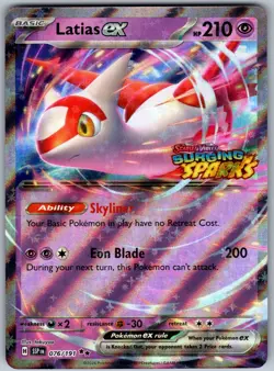 Pokemon TCG Latias Ex 076/191 Surging Sparks Double Rare [STAMPED] - Image 1