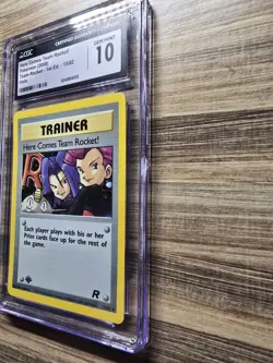 2000 Pokemon Team Rocket 1st Edition Holo Here Comes Team Rocket! #15 CGC 10 GEM - Image 2