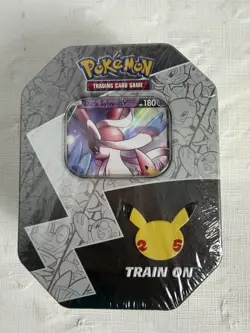 Pokemon TCG Celebrations 25th Anniversary Tin Factory Sealed Dark Sylveon V - Image 1