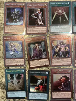 Yu-Gi-Oh Noble Knights of the Round Table Lot - Platinum Rare, Limited, NM - Image 2