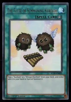 Yugioh The Flute of Summoning Kuriboh AC19-EN020 1st Edition Ultra Rare NM - Image 1