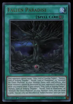 Yugioh Fallen Paradise DUSA-EN031 1st Edition Ultra Rare NM - Image 1