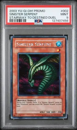Yu-Gi-Oh! Sinister Serpent Stairway To Destined Duel Promo SDD-002 PSA 9 Mint - Image 1