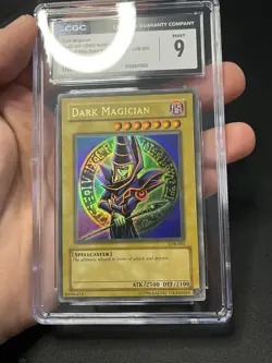 2002 Yugioh Dark Magician LOB-005 Ultra-Rare Unlimited Original 1.5 Print - Image 3