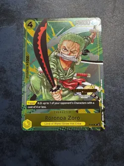 P-042 Roronoa Zoro Championship 2024 Promo One Piece Card Game TCG - Image 1