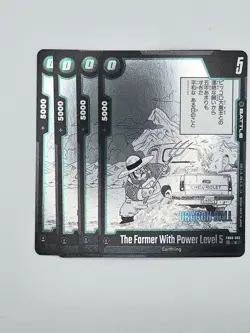 DRAGON BALL CARD GAME X4 FB03-062 Farmer with a Power Level of 5 C MANGA BOOSTER - Image 1