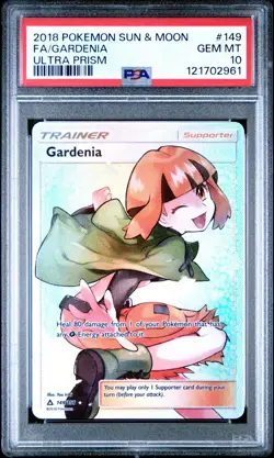 Pokemon Card PSA 10 Gardenia Ultra Prism Full Art Trainer 149/156 - Image 1