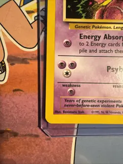 Pokemon TCG - Rare Mewtwo Black Star promo 14 LV 60 #150 Card has clean surface - Image 3