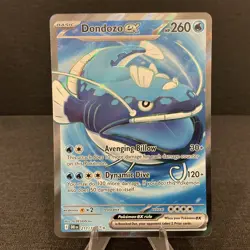 Dondozo ex 211/182 Sv10: Destined Rivals Full Art Ultra Rare Holo Pokemon Card - Image 1