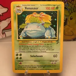 Pokemon TCG Venusaur Holo Rare Card 18/130 Base Set 2 LP - Image 1