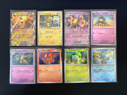 2023 Pokemon Scarlet Violet 151 Black Star Promo 8 Card Lot - Image 1