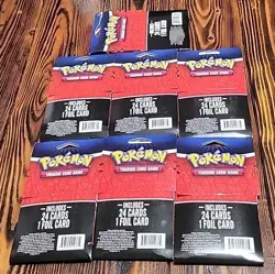 Pokemon TCG Pack with 1 Foil Card Guaranteed 25 Cards Per Pack Sealed Lot of 7 - Image 3