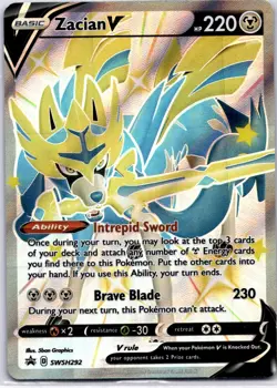 Zacian V (Shiny) Promo SWSH: Sword & Shield Promo Cards SWSH292 NM - Image 1