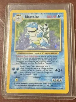 1999 Pokemon Blastoise Base Set Holo Rare Card 2/102 HP - Ungraded - Image 1