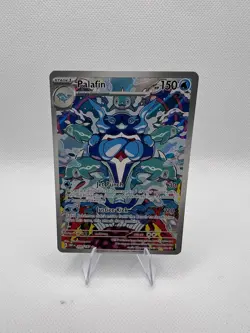 Palafin 200/197 Sv03: Obsidian Flames Holo Card Fresh Near Mint Condition - Image 1