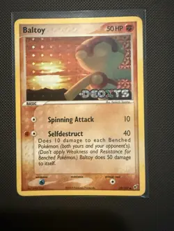 Baltoy Stamped Deoxys 53/107 Reverse Holo Pokemon Card - Image 1