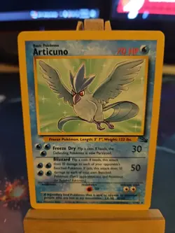 Fossil Articuno Pokemon TCG Card Regular Rare, 17/62 LP - Image 1