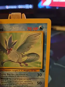 Fossil Articuno Pokemon TCG Card Regular Rare, 17/62 LP - Image 3