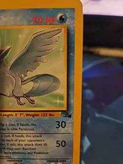 Fossil Articuno Pokemon TCG Card Regular Rare, 17/62 LP - Image 4