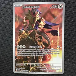 Pokemon TCG Zamazenta Full Art Illustration Rare Card 201/182 Destined Rivals NM - Image 1