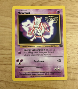 Pokemon Mewtwo Promo Card #3 1999 - Kids WB First Movie Black Star Promo (P14) - Image 1
