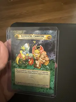 Cryptid Camp TCG Elemental Campfire Kickstarter Test Card - Image 1