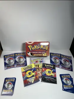 Vintage Pokemon TCG 30 Cards - Box - Booklets - LOT - Image 1