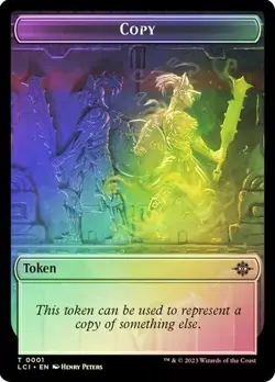 Foil Dinosaur - Copy Double Sided Token [Lost Caverns of Ixalan] MTG - Image 1