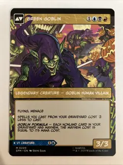 MTG - Norman Osborn Green Goblin (Borderless) Marvel's Spider-Man 220 Reg SPM - Image 2