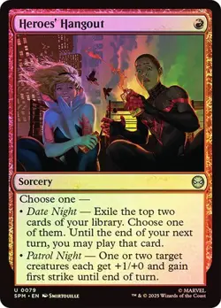 NM Foil Heroes' Hangout, MTG, Marvel's Spider-Man, Magic the Gathering, 79 - Image 1