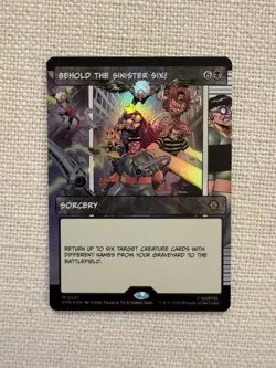 Behold the Sinister Six! Borderless Foil M0221 MTG Spider-Man NM - Image 1