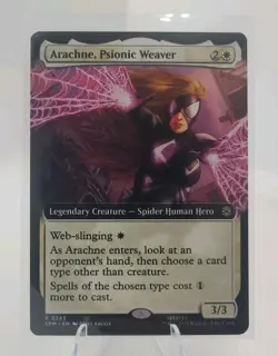 MTG Arachne, Psionic Weaver #0245 Extended Art Rare Marvel’s Spider-Man (SPM) - Image 1