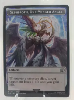 Sephiroth, One-Winged Angel / Robot Warrior #0024 Emblem Token MTG NM Regular - Image 1