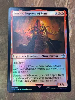 1x FOIL IRAXXA, EMPRESS OF MARS - Doctor Who - MTG - Magic the Gathering - Image 1
