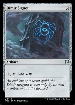 1x Dimir Signet NM Eng MTG - Commander : WOE - Image 1